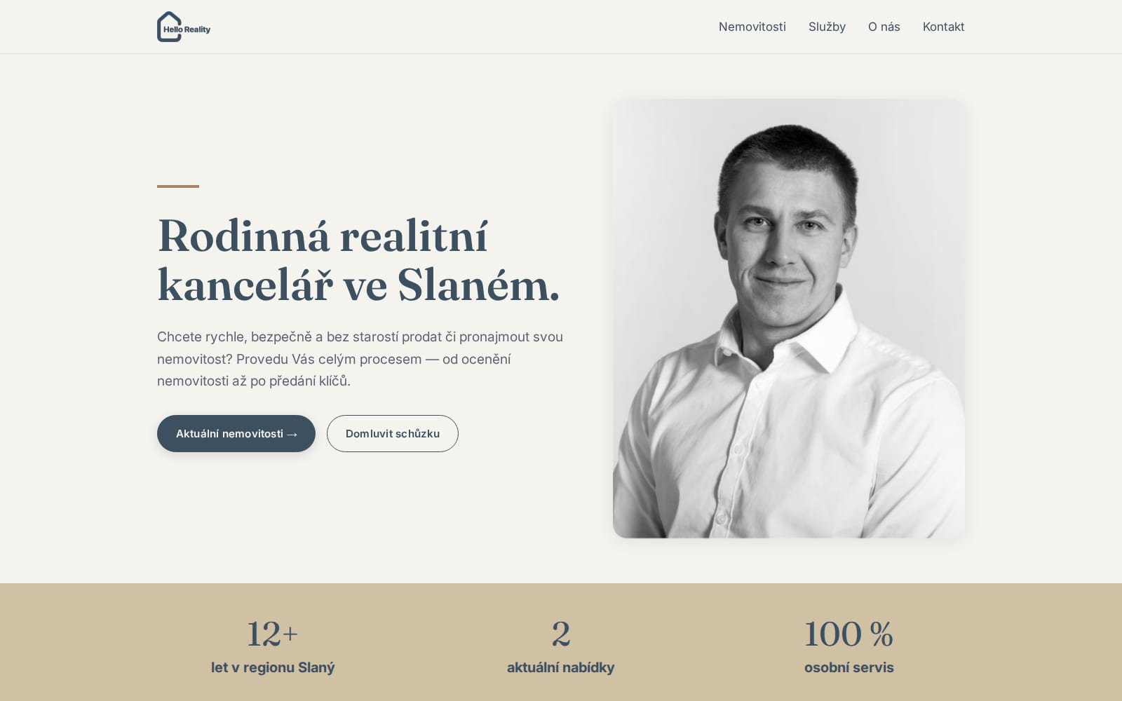 Náhled webu HelloReality
